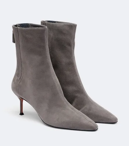 Saint Honore suede ankle boots - Aquazzura - Modalova