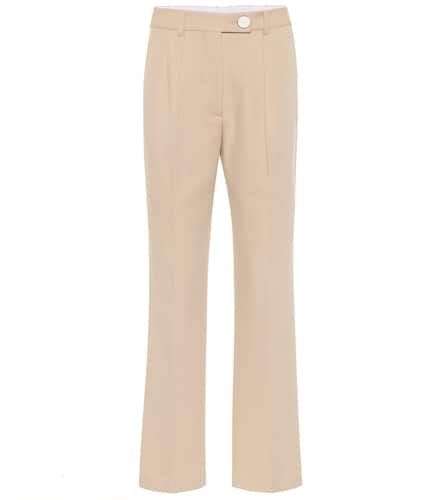 High-rise straight wool pants - Victoria Beckham - Modalova