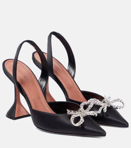 Rosie satin slingback pumps - Amina Muaddi - Modalova