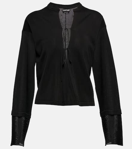 Tom Ford Lace-up crop top - Tom Ford - Modalova
