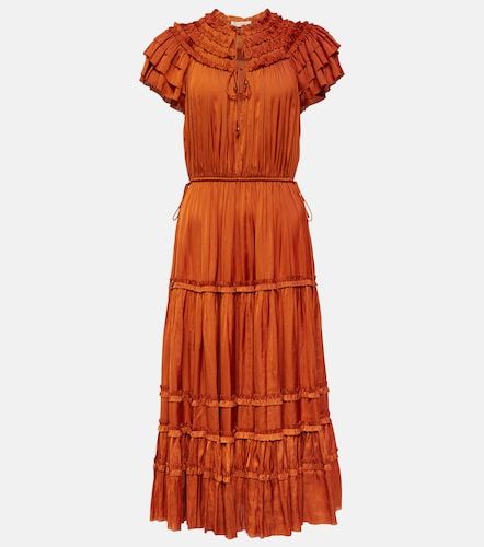 Abito midi Isadora in raso - Ulla Johnson - Modalova