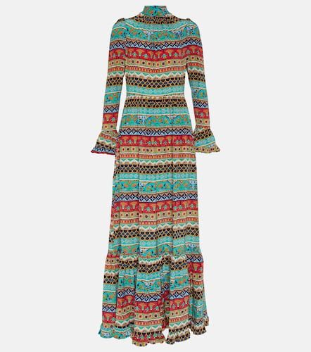 Visconti printed silk maxi dress - La DoubleJ - Modalova