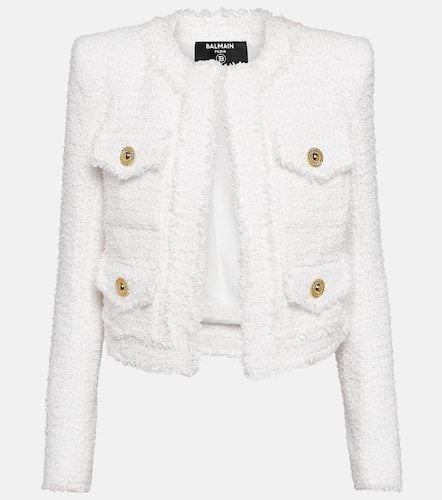 Balmain Cropped tweed jacket - Balmain - Modalova