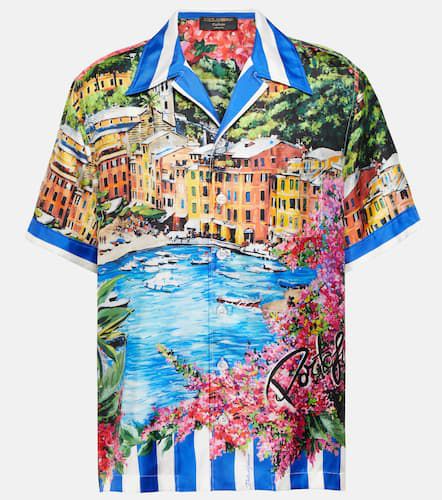 Portofino printed silk shirt - Dolce&Gabbana - Modalova
