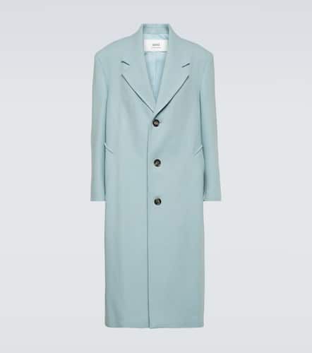 Oversized wool-blend gabardine coat - Ami Paris - Modalova