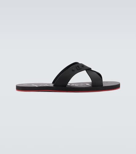 Loubi Cross rubber slides - Christian Louboutin - Modalova