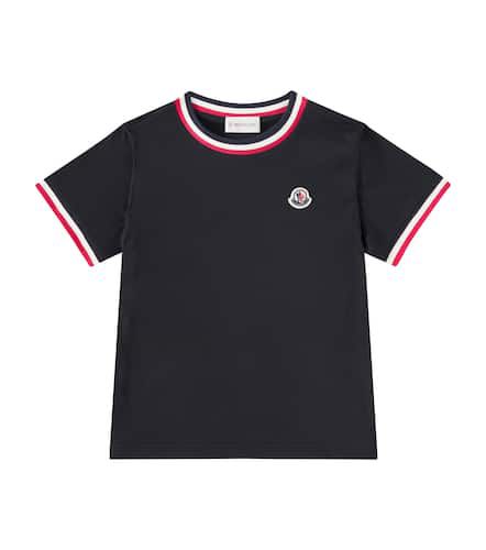 Tricolor cotton jersey T-shirt - Moncler Enfant - Modalova