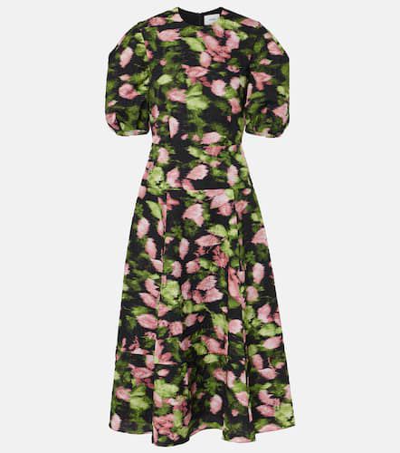 Floral matelassÃ© midi dress - Erdem - Modalova