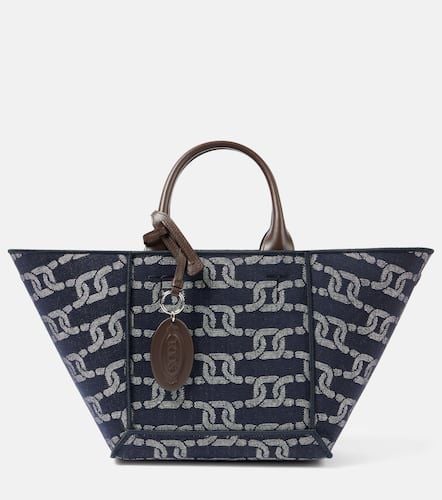 Tod's Double Up Small denim shopper - Tod's - Modalova