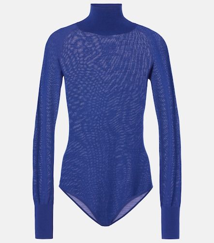 Sheer turtleneck wool bodysuit - Alaia - Modalova