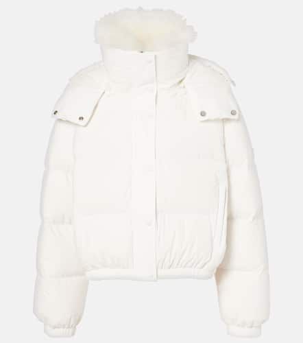 Doudoune 58cm shearling-trimmed ski jacket - Yves Salomon - Modalova