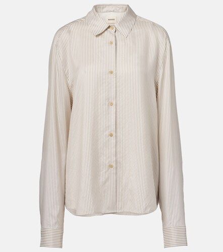 Khaite Camisa Agro de seda a rayas - Khaite - Modalova
