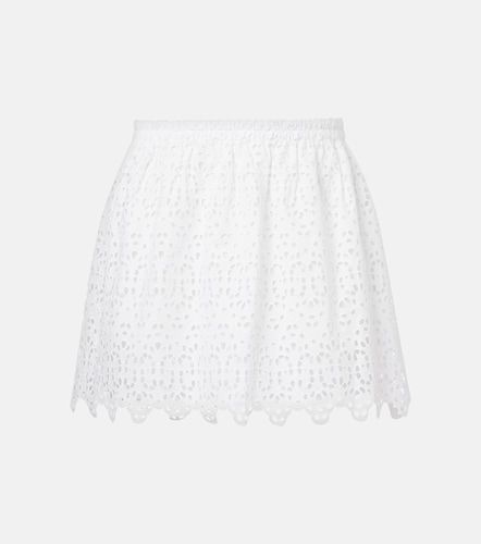 Falda corta The Deco de algodón bordada - Frame - Modalova