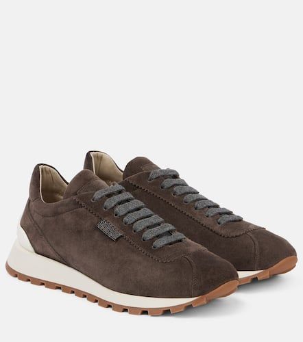 Monili suede sneakers - Brunello Cucinelli - Modalova
