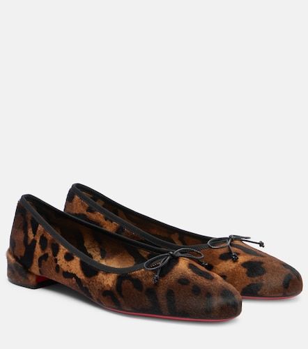 Bailarinas de pelo de becerro estampadas - Christian Louboutin - Modalova