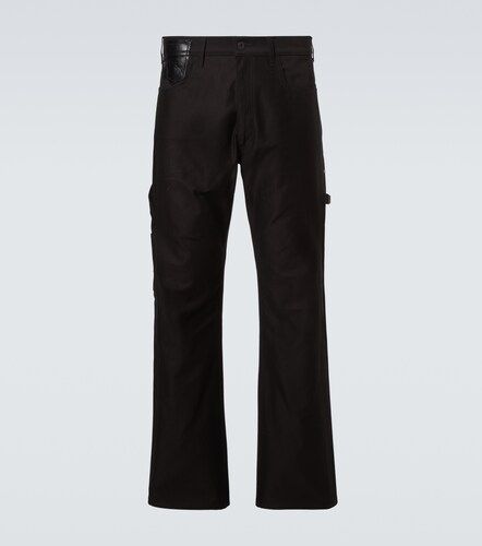 Jeans rectos con piel - Junya Watanabe - Modalova