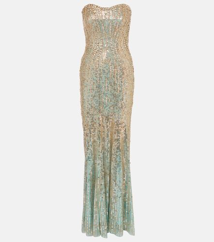 Sarai sequined strapless gown - Jenny Packham - Modalova