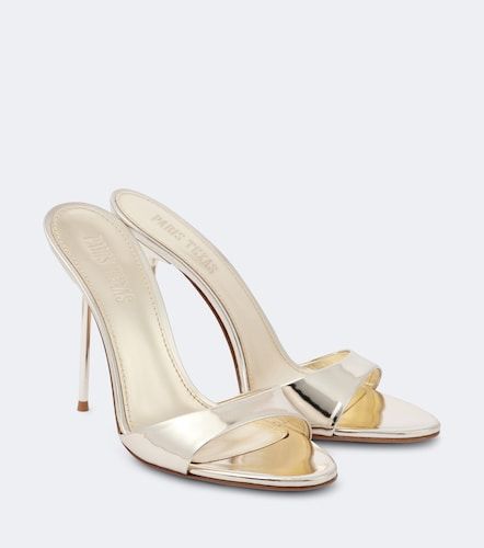 Lidia 105 mirrored leather mules - Paris Texas - Modalova
