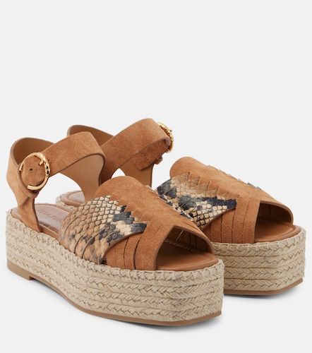 Sandali espadrillas Elsa in suede e pelle - Ulla Johnson - Modalova