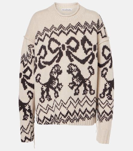 Wool-blend jacquard sweater - Acne Studios - Modalova