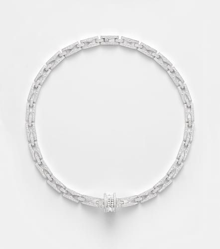 B.zero1 18kt white gold necklace with diamonds - Bvlgari - Modalova