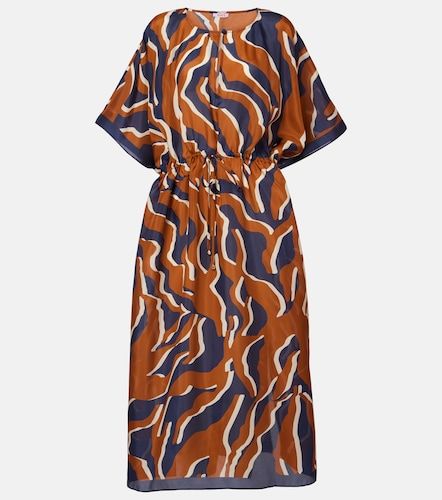 Archipel printed gathered silk kaftan - Eres - Modalova