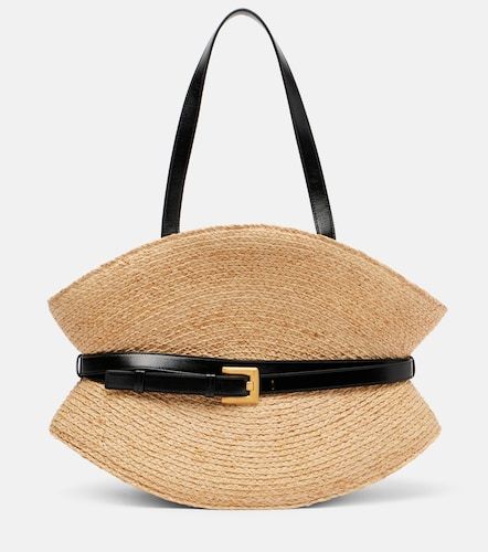 Shuffle Medium raffia tote bag - Balmain - Modalova