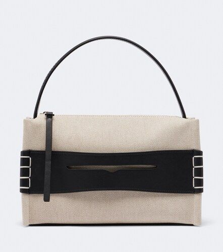 Loafer Medium canvas and leather top-handle bag - JW Anderson - Modalova