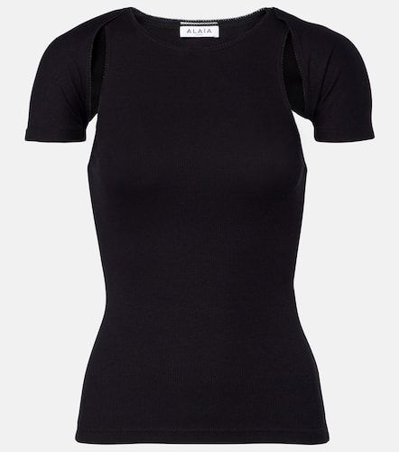 Alaïa Top in jersey a coste - Alaia - Modalova