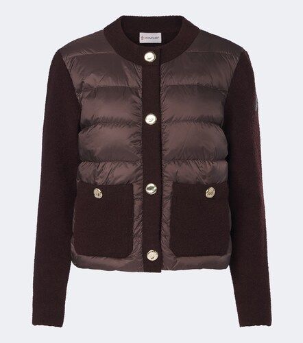 Moncler Daunenjacke mit Strick - Moncler - Modalova