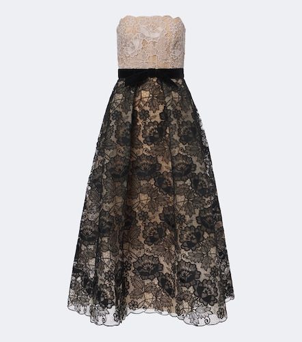 Vestido de cóctel de encaje guipur - Elie Saab - Modalova