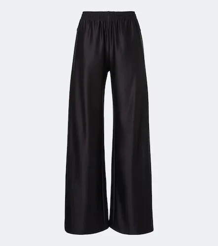 Pantalones anchos de jersey en mezcla de seda - Gucci - Modalova