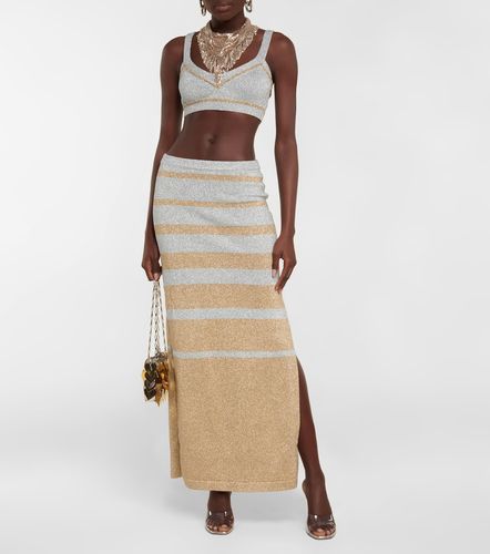 Rabanne Metallic knit crop top - Rabanne - Modalova