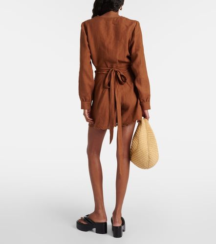 Eres Joli scalloped linen wrap top - Eres - Modalova