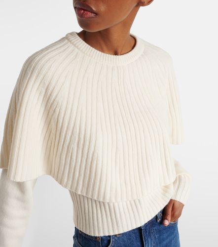 Chloé Top a mantella in lana e cashmere - Chloe - Modalova