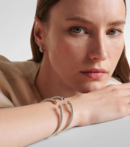 Pulsera Cable Flex® de plata de ley (925) y oro de 14 ct con topacios - David Yurman - Modalova