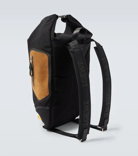 Flex canvas and suede backpack - Loewe - Modalova