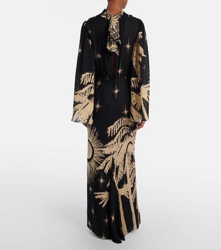 Printed silk maxi dress - Johanna Ortiz - Modalova