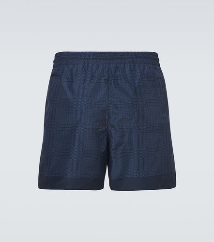 Interlocking G poplin swim trunks - Gucci - Modalova