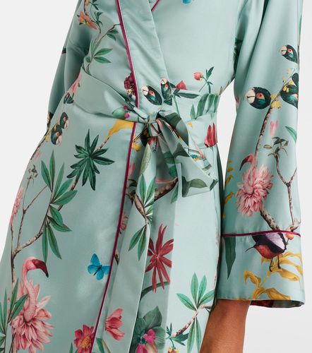 Vestido envolvente Midnight de seda floral - La DoubleJ - Modalova