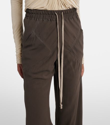 Pantalones anchos de charmeuse de seda - Rick Owens - Modalova