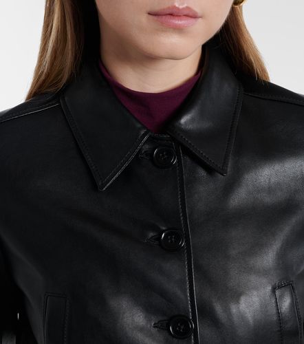 Sleek Statement cropped leather blouson jacket - Dorothee Schumacher - Modalova