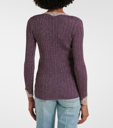 Cardigan con lamé e pizzo - Valentino - Modalova