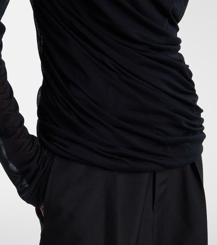Top de algodón drapeado adornado - Junya Watanabe - Modalova
