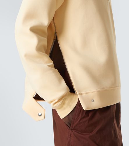 Felpa in misto cotone con zip corta - Plan C - Modalova