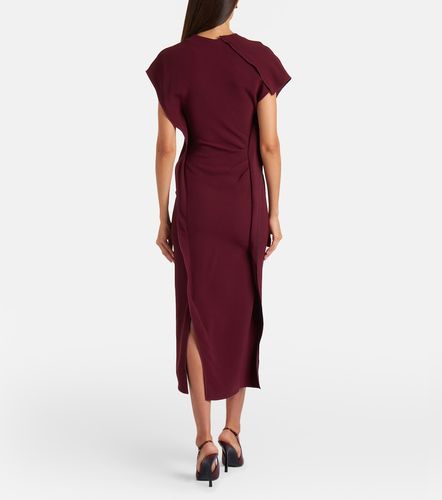 Vestido midi Victoria de crepé de cady drapeado - Victoria Beckham - Modalova