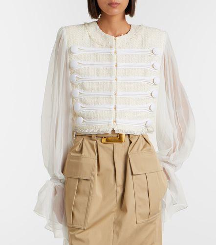 Balmain Silk-trimmed boucle jacket - Balmain - Modalova
