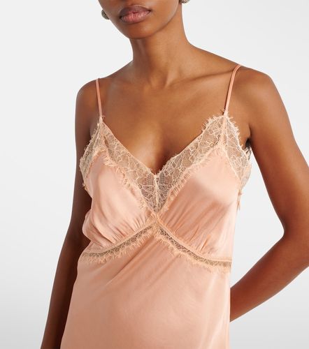 Abito sottoveste Luli in raso con pizzo - Poupette St Barth - Modalova