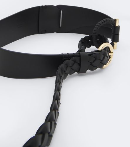 Gancini braided leather belt - Ferragamo - Modalova