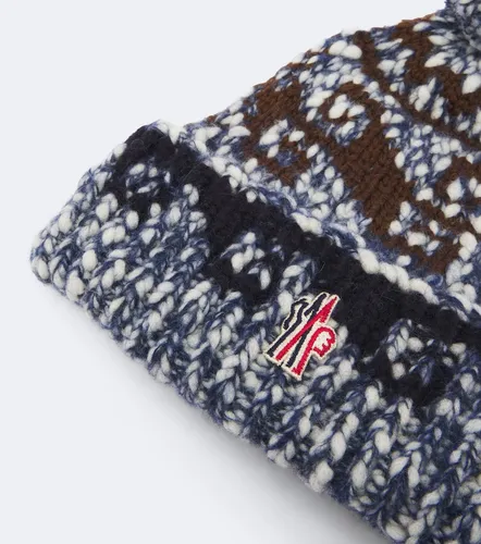 Fair Isle wool and alpaca-blend beanie - Moncler Grenoble - Modalova